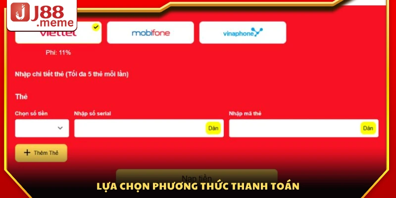 Chọn hình thức thanh toán phù hợp